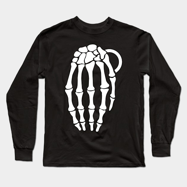 Hand Grenade Long Sleeve T-Shirt by Cheesybee